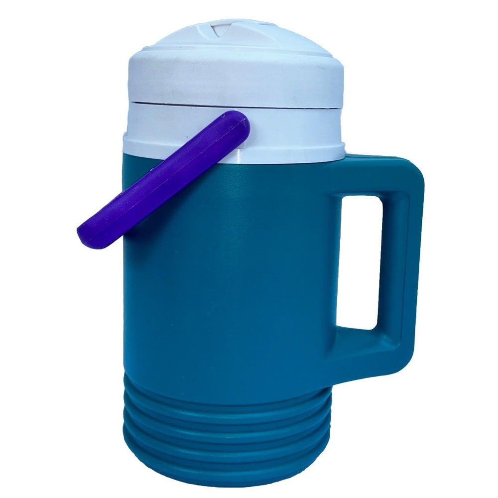 Igloo‎ Legend Flip Spout Jug Green Purple 1/2 Half Gallon Pitcher Vintage 1997